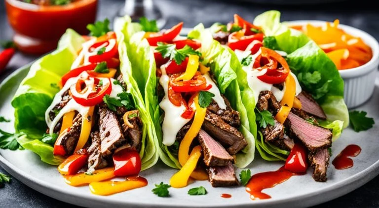 Cheesesteak Lettuce Wraps