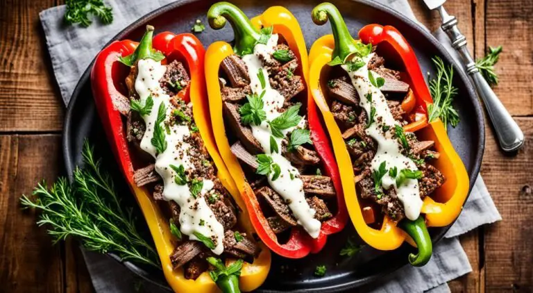 Cheesesteak-Stuffed Peppers