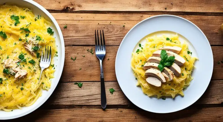 Chicken Alfredo Spaghetti Squash