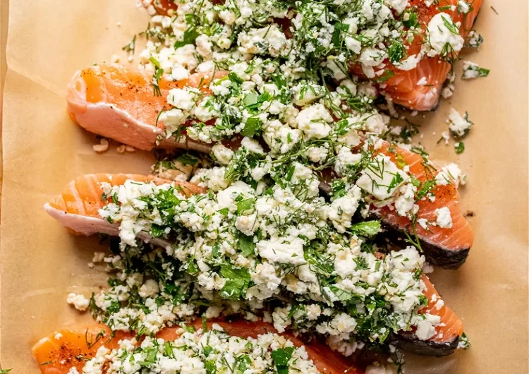 Feta & Herb-Crusted Salmon