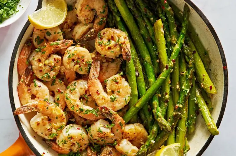 Garlic Butter Shrimp & Asparagus