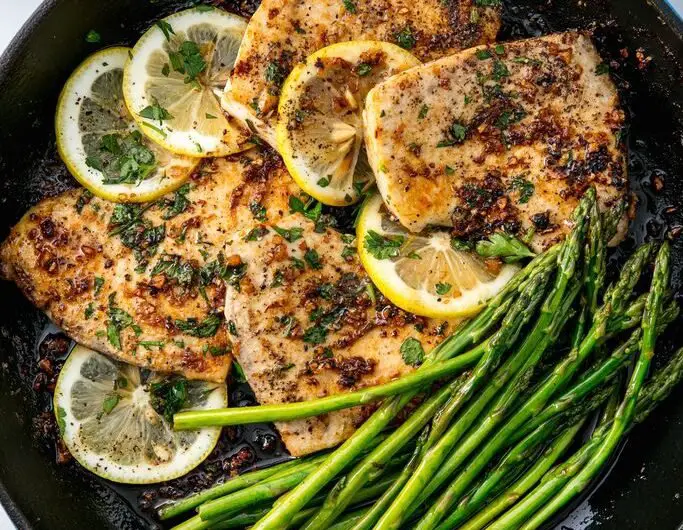 Garlicky Lemon Mahi-Mahi