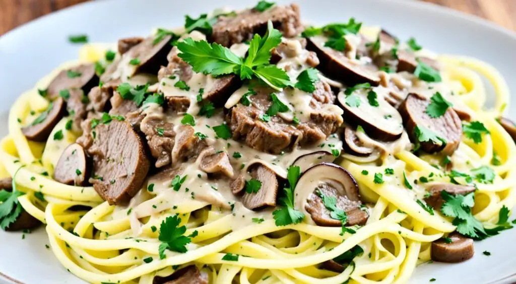 Keto Beef Stroganoff