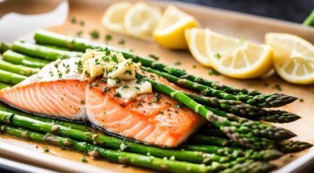 Sheet-Pan Garlic Butter Salmon & Asparagus