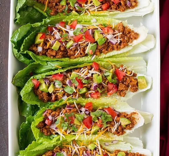 Turkey Taco Lettuce Wraps