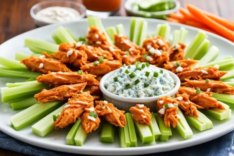 Buffalo Chicken Celery Boats