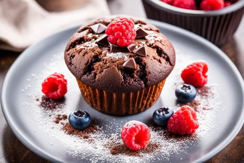 keto double chocolate muffins recipe